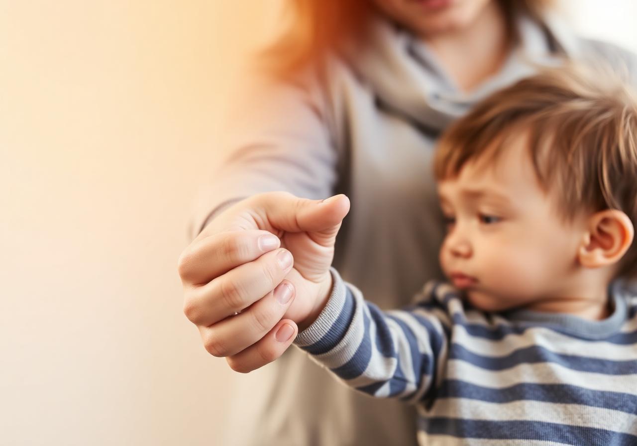 Família apoiando criança com autismo
